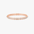 Glistening Orbicular Diamond Bangle 