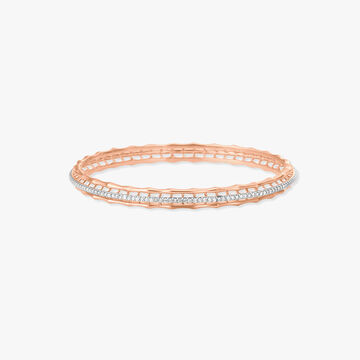 Glistening Orbicular Diamond Bangle