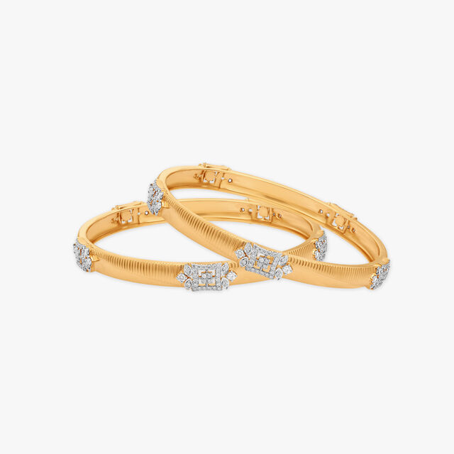 Vintage Elegance Diamond Bangles