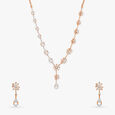 Duet Diamond Necklace Set 