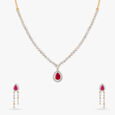 Ethereal Diamond Necklace Set 