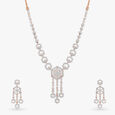 Chic Diamond Necklace Set 