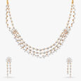 Blossom Delight Diamond Necklace Set 