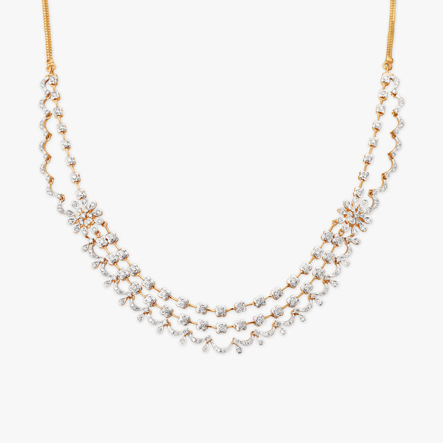 Blossom Delight Diamond Necklace Set 2