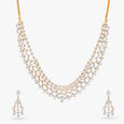 Cascading Diamond Necklace Set 