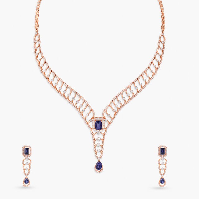 Ocean Diamond Necklace Set 2