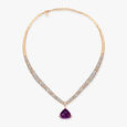 Dazzling Diamond and Trillion Amethyst Necklace Set,,hi-res 2