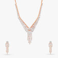 Floral Diamond Necklace Set 