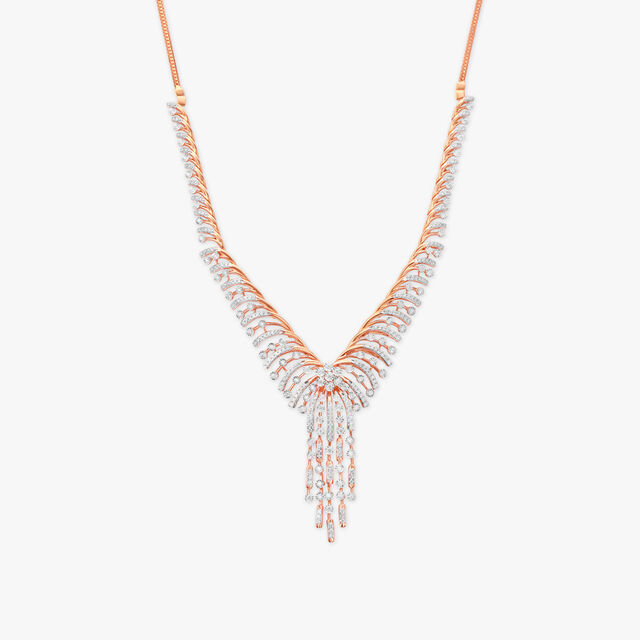 Floral Diamond Necklace Set 2