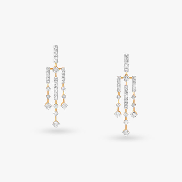 Fringed Delights Natural diamond Necklace Set 4