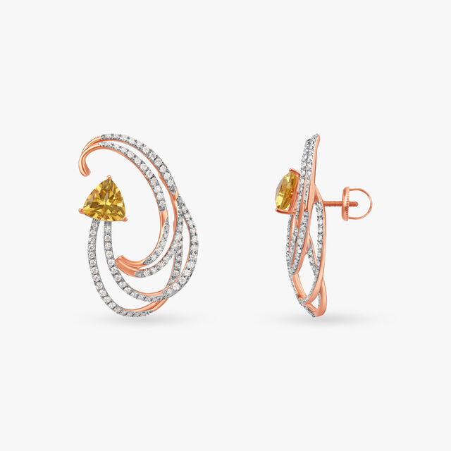 Subtle Magnificence Diamond Stud Earrings 2