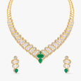 Delightful Shimmers Diamond Necklace Set 
