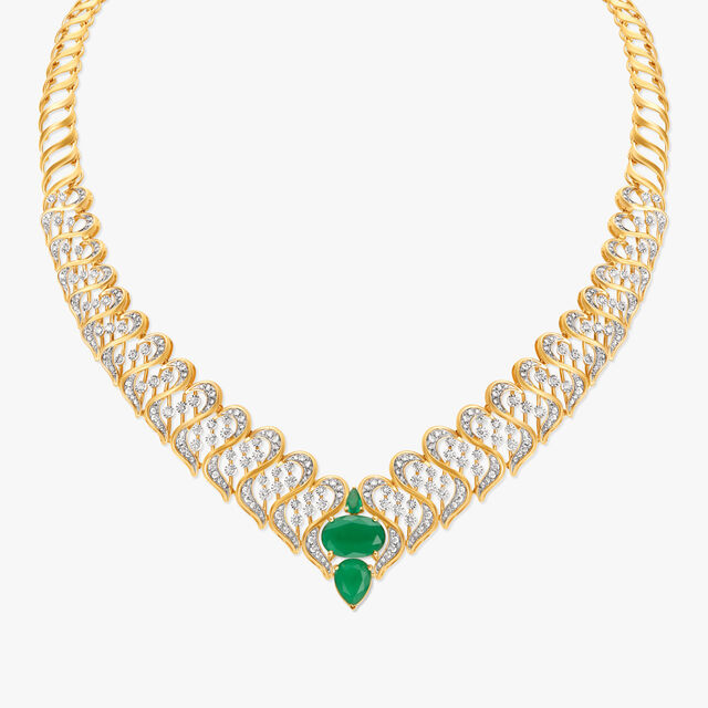 Delightful Shimmers Diamond Necklace Set 2