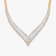 Radiant Crescent Diamond Necklace Set 2
