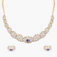 Glistening Dew Diamond Necklace Set 