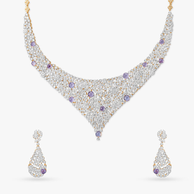 Twilight Serenade Diamond Necklace Set 