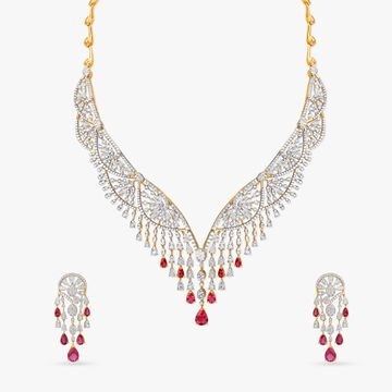 Delightful Drops Diamond Necklace Set