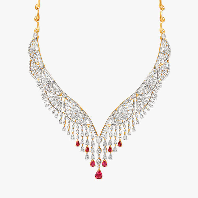 Delightful Drops Diamond Necklace Set 2