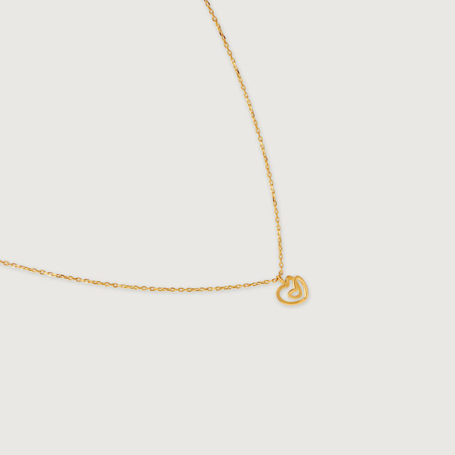 Intertwined Hearts 14 Kt Gold Necklace Set 5