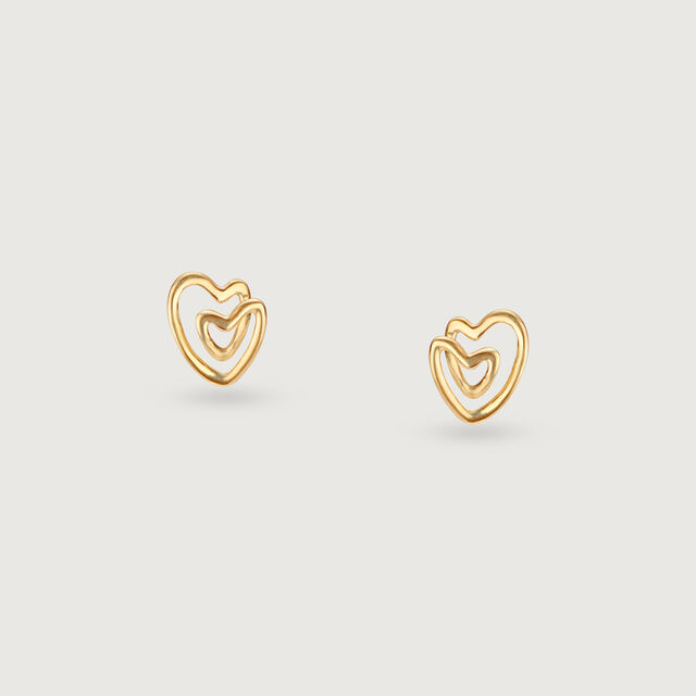 Intertwined Hearts 14 Kt Gold Necklace Set 7