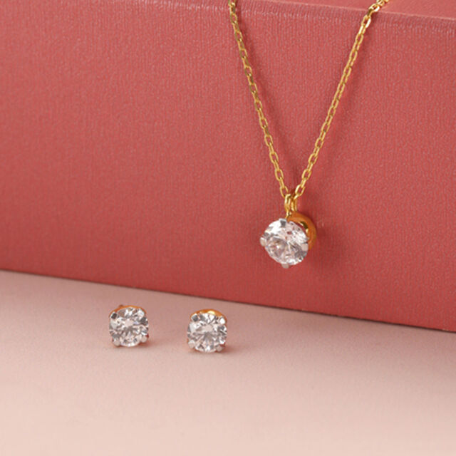 Dazzling Delight  Gold Necklace Set 