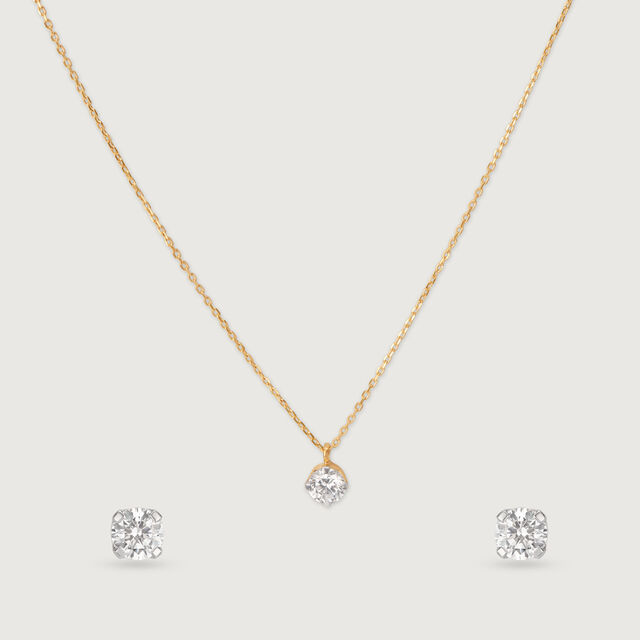 Dazzling Delight  Gold Necklace Set 4