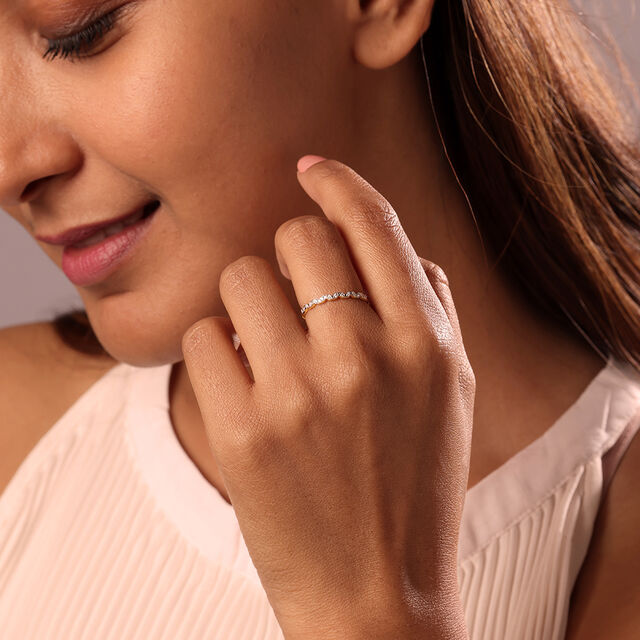 Aurora Arch 14KT Gold & Diamond Ring 2
