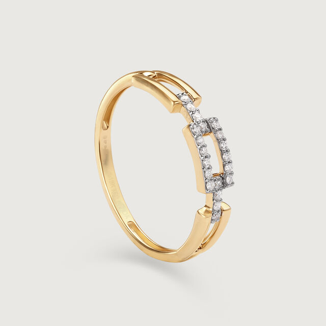 Stellar Link 18KT Gold & Diamond Finger Ring 4