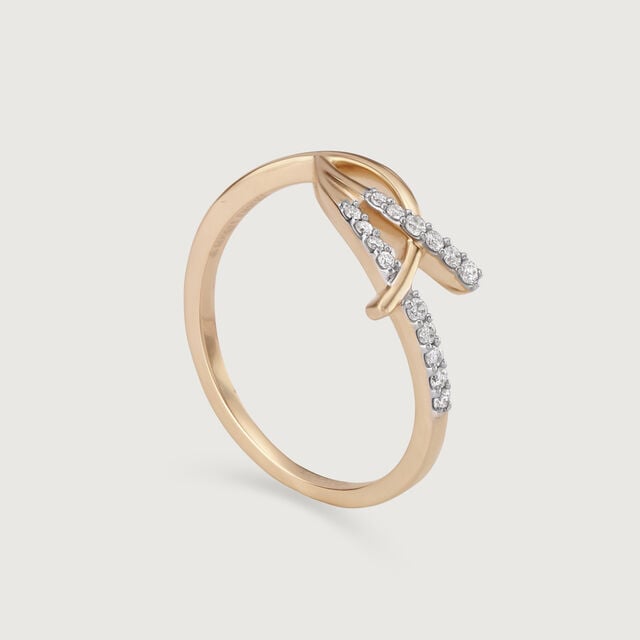 Eternal Twist 14KT Gold & Diamond Ring 4