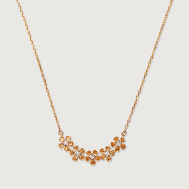 Lumina Blossom 14KT Gold & Diamond Necklace 3