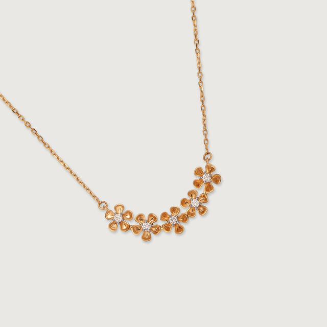 Lumina Blossom 14KT Gold & Diamond Necklace 4