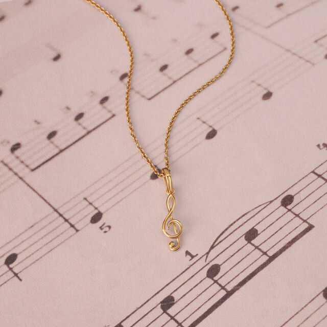 Melodic Mosaic 14KT Gold Pendant 