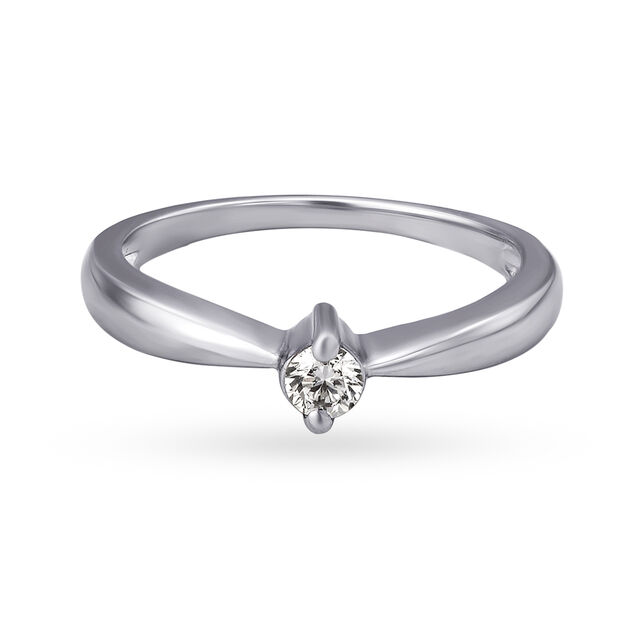 Sophisticated Platinum and Diamond Ring,,hi-res
