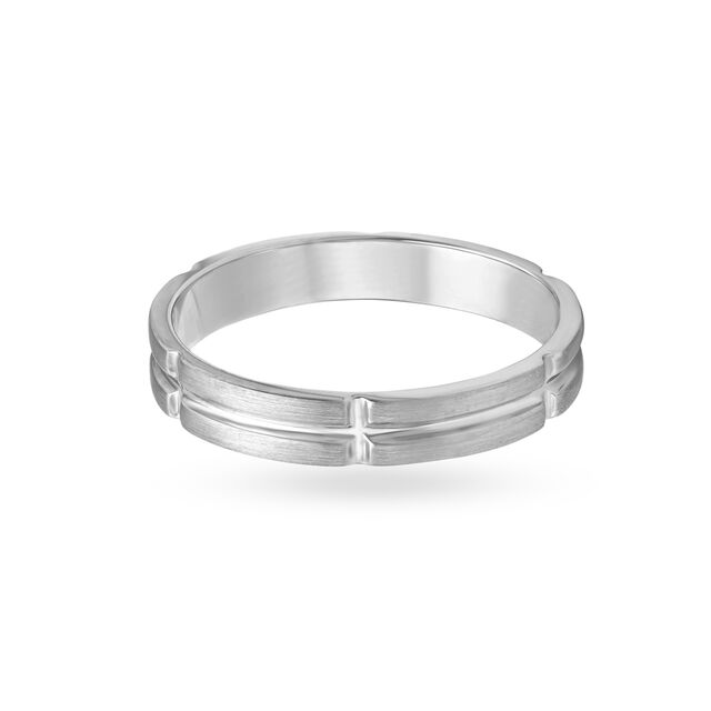 Dazzling Platinum Ring for Men 2