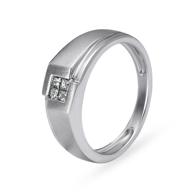 Tanishq Rooted Men's Platinum Finger Ring,,hi-res 2