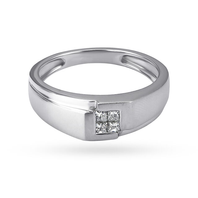Tanishq Rooted Men's Platinum Finger Ring,,hi-res 3