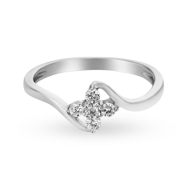 Beautiful 950 Pure Platinum And Diamond Ring,,hi-res