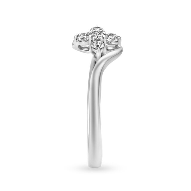 Beautiful 950 Pure Platinum And Diamond Ring,,hi-res