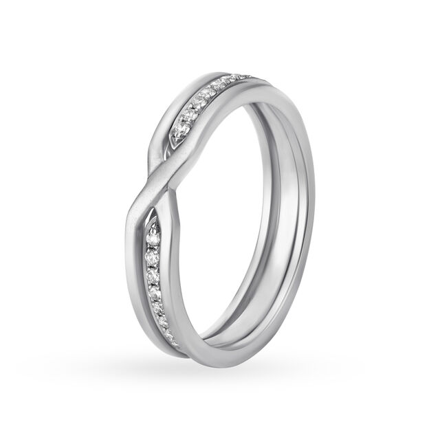 Fresh 950 Pure Platinum And Diamond Finger Ring 