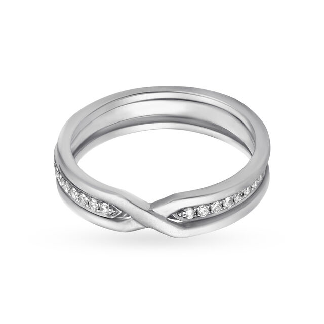 Fresh 950 Pure Platinum And Diamond Finger Ring 2