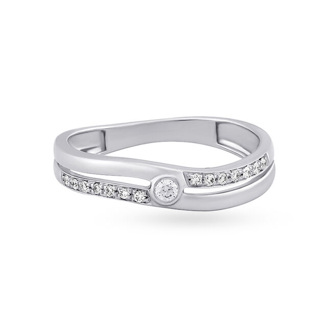 Luminous Platinum and Diamond Ring,,hi-res 3