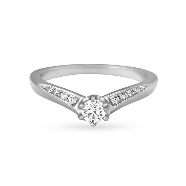 950 Platinum and Diamond Ring