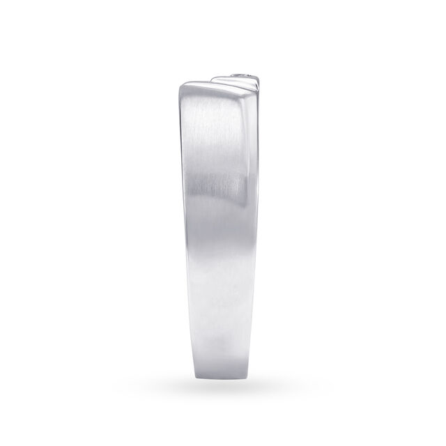 Trendy 950 Platinum Geometric Band Ring,,hi-res