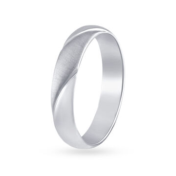 Sublime Textured Platinum Ring