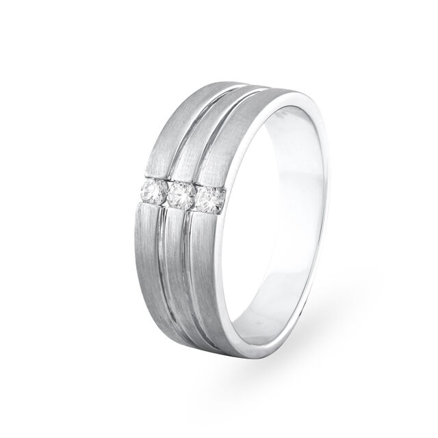 Elegant 950 Pure Platinum And Diamond Finger Ring,,hi-res