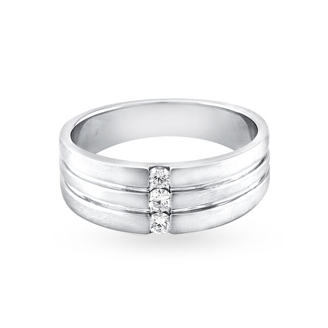 Elegant 950 Pure Platinum And Diamond Finger Ring,,hi-res