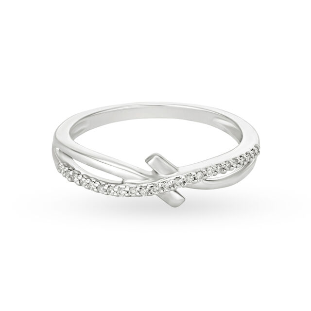 Romantic 950 Pure Platinum And Diamond Finger Ring 2