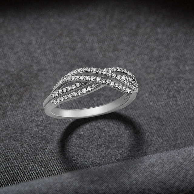 Luxe 950 Pure Platinum And Diamond Finger Ring,,hi-res 