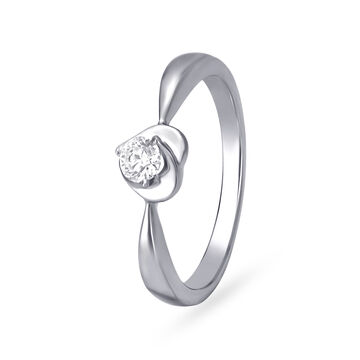 Upscale 950 Pure Platinum And Diamond Finger Ring