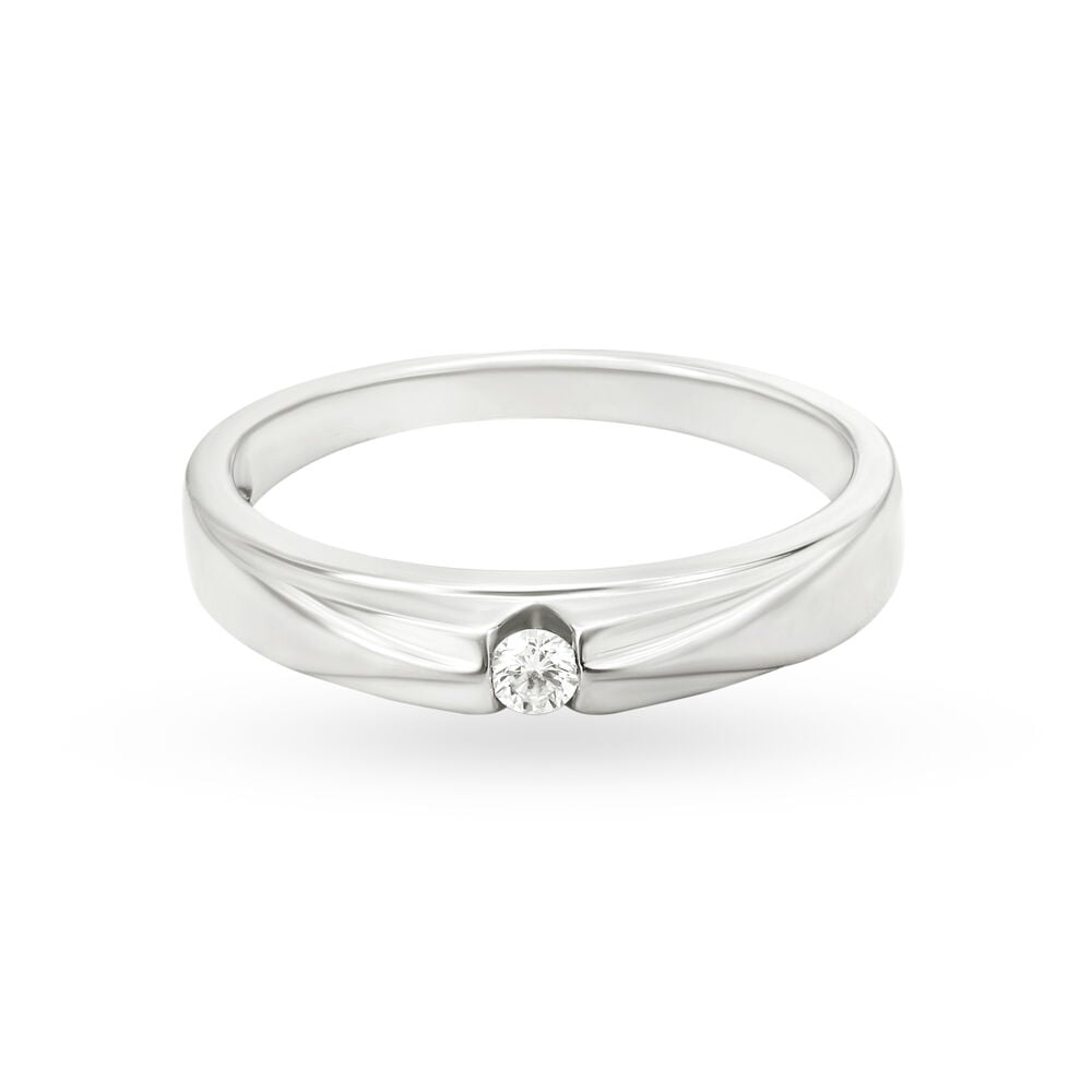 Buy Striking 950 Pure Platinum And Diamond Finger Ring at Best Price ...